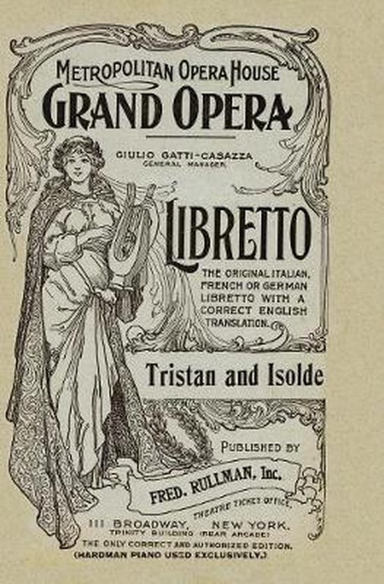 Tristan and Isolde Libretto, texte allemand et anglais