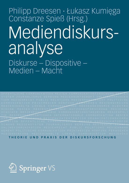 Mediendiskursanalyse Diskurse – Dispositive – Medien – Macht